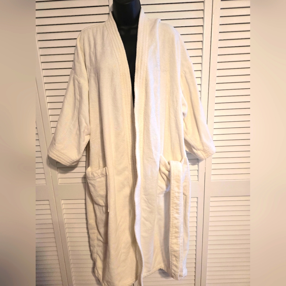 Cozy White Bathrobe one size 100 cotton brazil